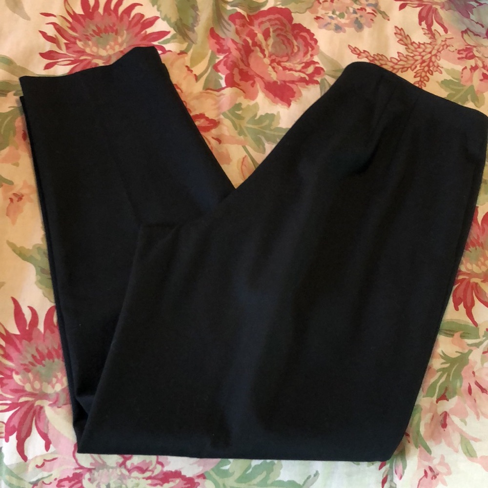 TALBOTS size 14 P STRETCHY Flat Front Side Zip NEW